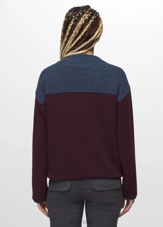 prAna Women IncrediWool Crew 604H131 Clothing Mulberry Block