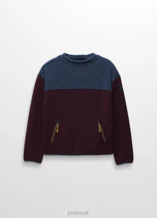 prAna Women IncrediWool Crew 604H131 Clothing Mulberry Block