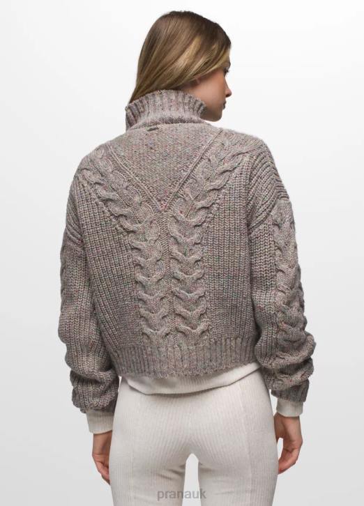 prAna Women Laurel Creek Sweater 604H44 Clothing Pebble Grey
