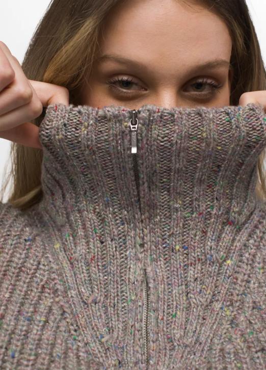 prAna Women Laurel Creek Sweater 604H44 Clothing Pebble Grey
