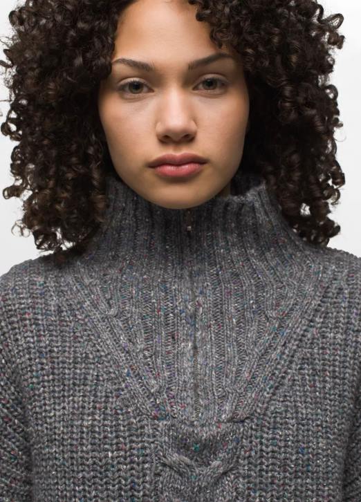 prAna Women Laurel Creek Sweater 604H47 Clothing Charcoal
