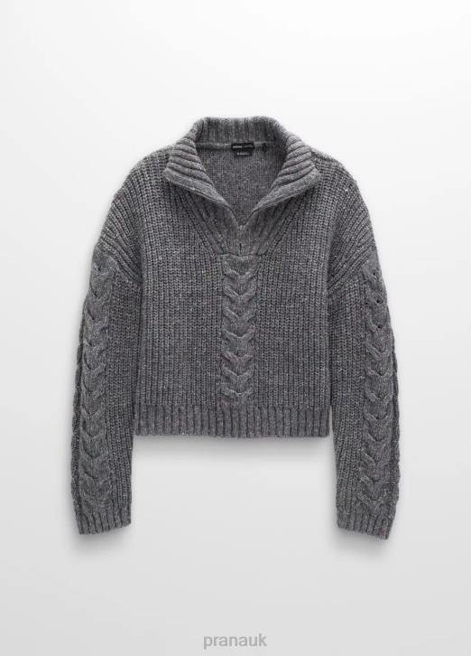 prAna Women Laurel Creek Sweater 604H47 Clothing Charcoal