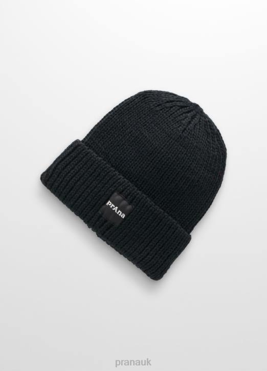 prAna Women Logo Beanie 604H719 Accessories Black