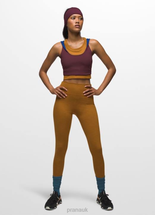 prAna Women Luxara Reversible Crop Top 604H126 Clothing Mulberry/Rich Sapphire