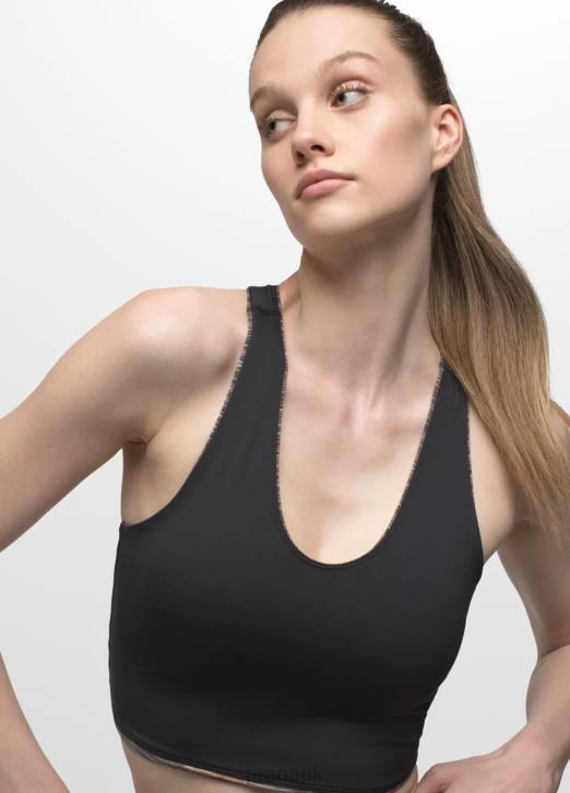 prAna Women Luxara Reversible Racerback 604H116 Clothing Mulberry Spacedye/Black