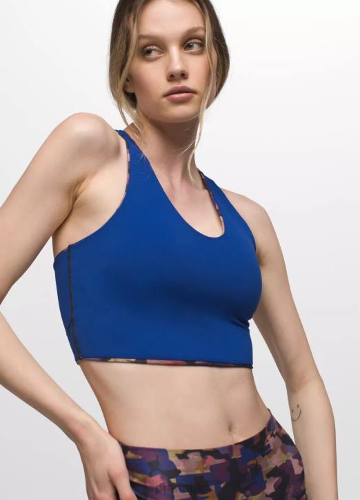 prAna Women Luxara Reversible Racerback 604H117 Clothing Fall Daze/Rich Sapphire