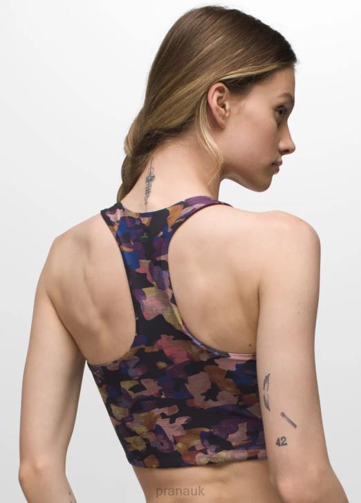 prAna Women Luxara Reversible Racerback 604H117 Clothing Fall Daze/Rich Sapphire