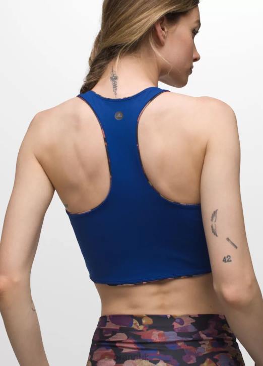 prAna Women Luxara Reversible Racerback 604H117 Clothing Fall Daze/Rich Sapphire