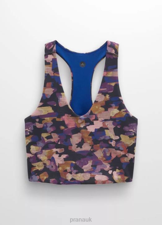 prAna Women Luxara Reversible Racerback 604H117 Clothing Fall Daze/Rich Sapphire