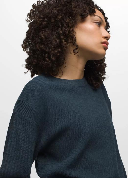 prAna Women Milani Crew Neck 604H25 Clothing Dark Sky