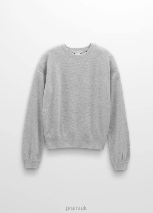 prAna Women Milani Crew Neck 604H26 Clothing Athletic Grey