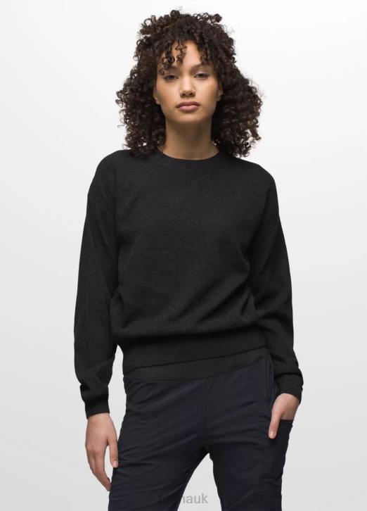 prAna Women Milani Crew Neck 604H27 Clothing Black