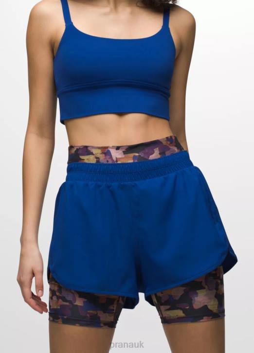 prAna Women Peak to Pavement Short 604H453 Bottoms Rich Sapphire