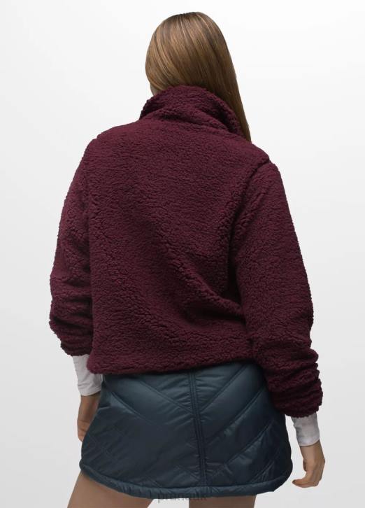 prAna Women Polar Escape Snap Up 604H103 Clothing Mulberry