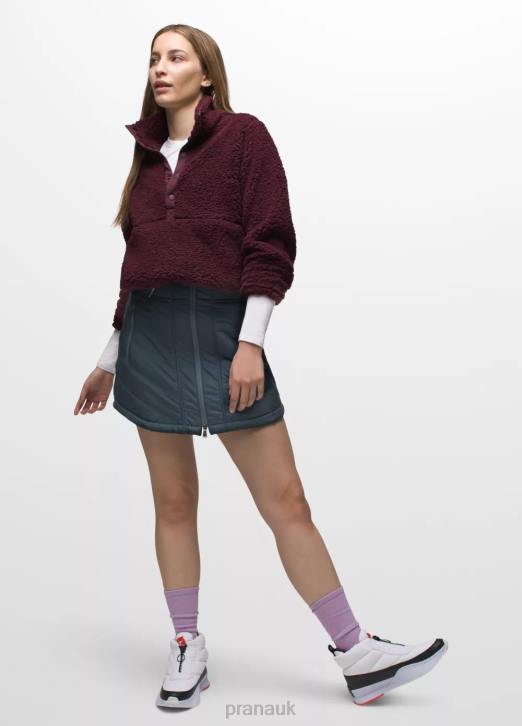 prAna Women Polar Escape Snap Up 604H103 Clothing Mulberry