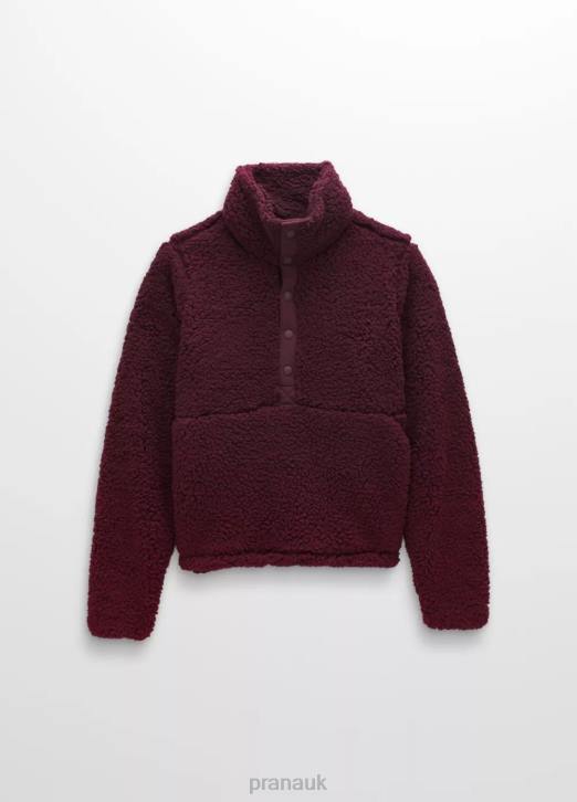 prAna Women Polar Escape Snap Up 604H103 Clothing Mulberry