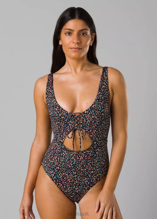prAna Women Ruby Beach One Piece 604H621 Swim Alotta Dots