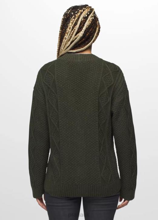 prAna Women Sangria Fields Cardigan 604H210 Clothing Evergreen