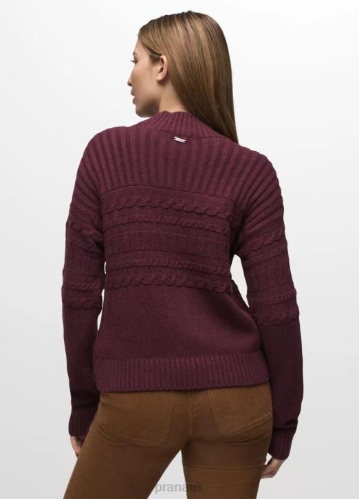 prAna Women Sangria Fields Sweater 604H149 Clothing Mulberry