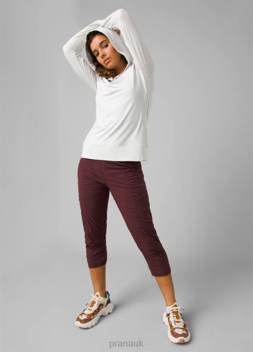 prAna Women Sol Searcher Hoodie 604H233 Clothing Soft White