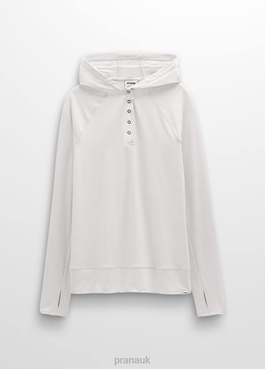 prAna Women Sol Searcher Hoodie 604H233 Clothing Soft White