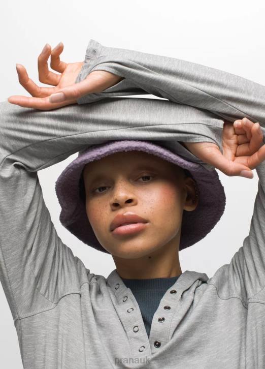 prAna Women Sol Searcher Hoodie 604H234 Clothing Heather Grey