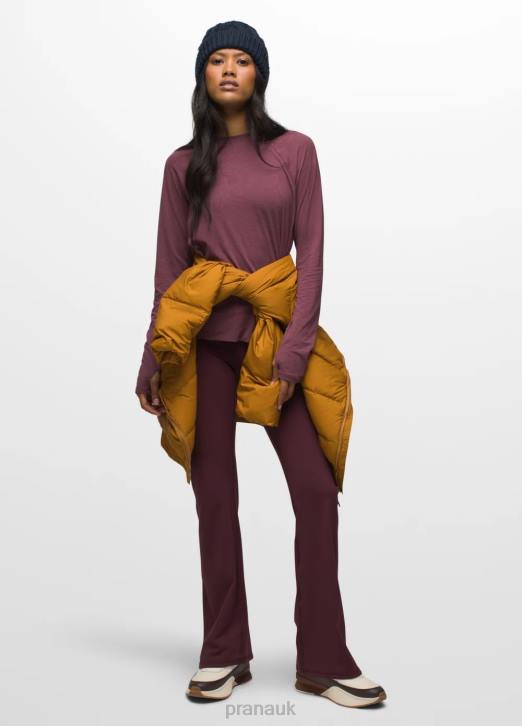 prAna Women Sol Searcher Long Sleeve Top 604H212 Clothing Mulberry