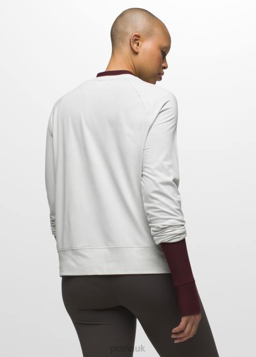 prAna Women Sol Searcher Long Sleeve Top 604H215 Clothing Soft White