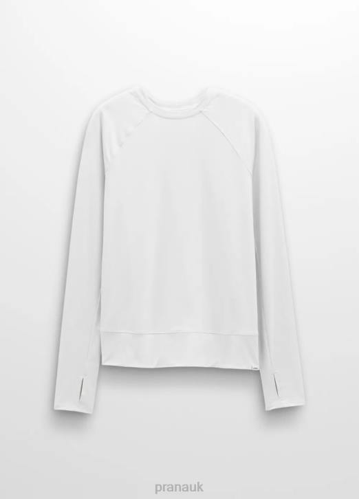 prAna Women Sol Searcher Long Sleeve Top 604H215 Clothing Soft White