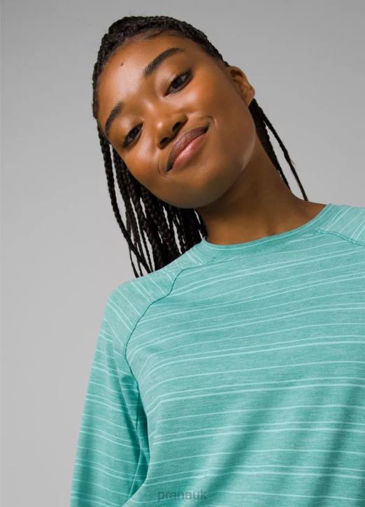 prAna Women Sol Searcher Long Sleeve Top 604H216 Clothing Cove Stripe