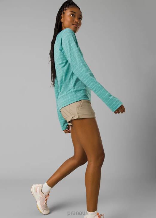 prAna Women Sol Searcher Long Sleeve Top 604H216 Clothing Cove Stripe