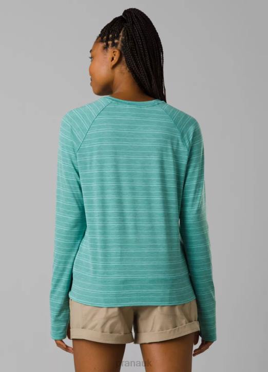 prAna Women Sol Searcher Long Sleeve Top 604H216 Clothing Cove Stripe