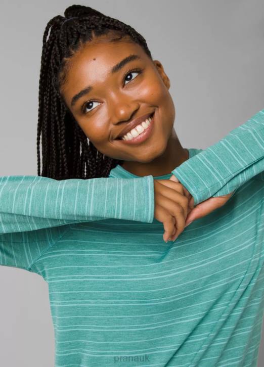 prAna Women Sol Searcher Long Sleeve Top 604H216 Clothing Cove Stripe