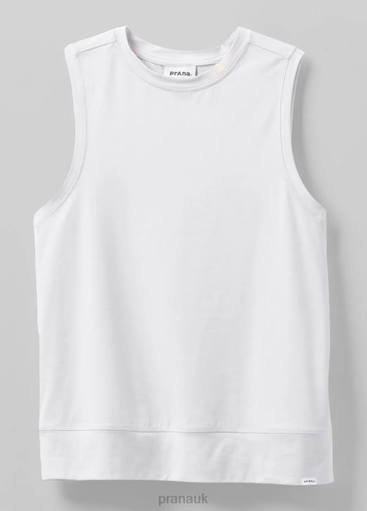 prAna Women Sol Searcher Tank 604H262 Clothing Soft White