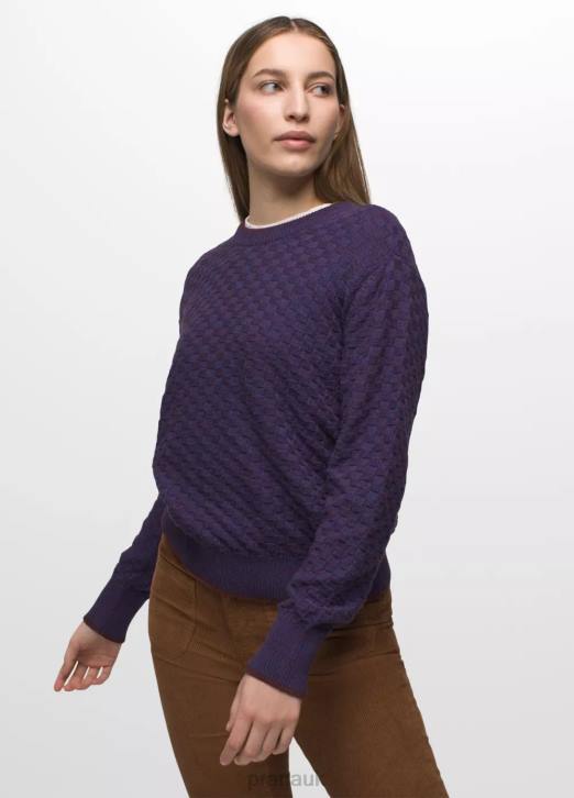prAna Women Sonoma Valley Sweater 604H105 Clothing Rich Sapphire