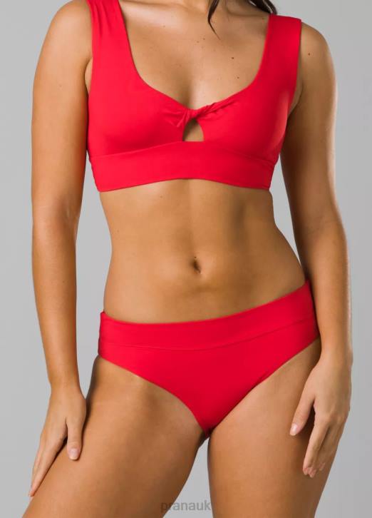 prAna Women Summer Wave Bottom 604H574 Swim Carmine Red
