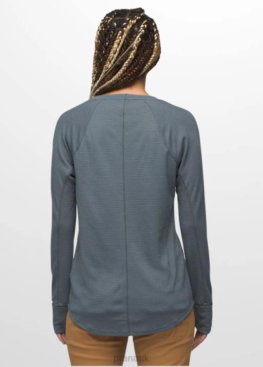 prAna Women Wensley Crew 604H48 Clothing Weathered Blue