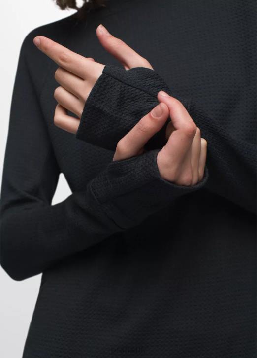 prAna Women Wensley Crew 604H49 Clothing Black