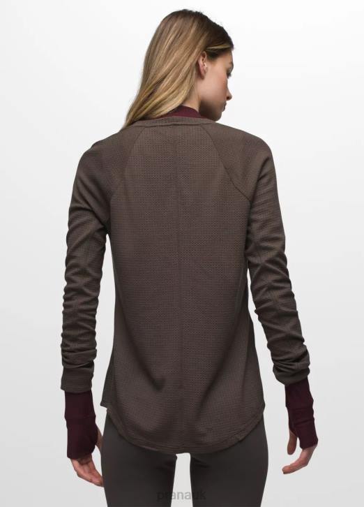 prAna Women Wensley Crew 604H50 Clothing Black Olive