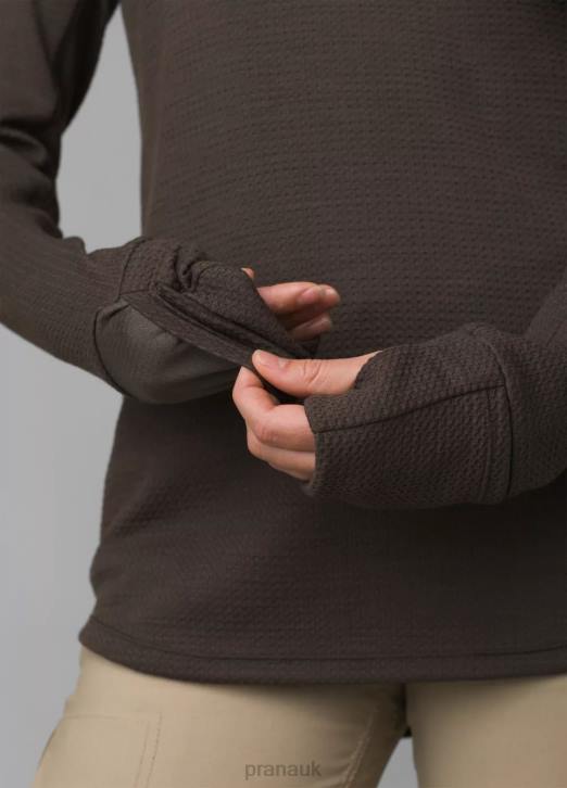 prAna Women Wensley Crew 604H50 Clothing Black Olive