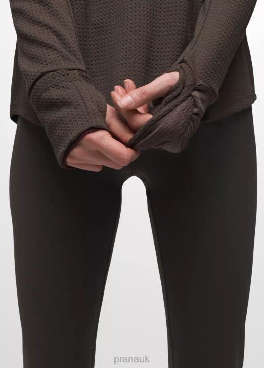 prAna Women Wensley Crew 604H50 Clothing Black Olive