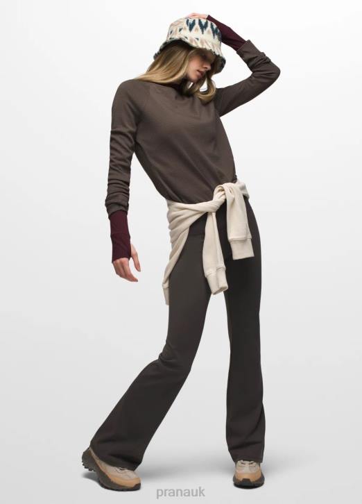 prAna Women Wensley Crew 604H50 Clothing Black Olive