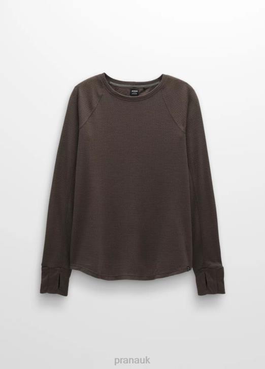 prAna Women Wensley Crew 604H50 Clothing Black Olive